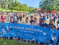Senam Bersama Petugas Pemilu: Upaya Kesehatan dan Kesiapan Menuju Pemilu 2024 di Kecamatan Jasinga