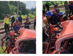 Kecelakaan Tragis di Perlintasan Rel Kereta Api Tenjo Bogor, 2 Jiwa Melayang