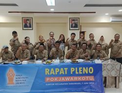 Rapat Pleno Kelompok Kerja Wartawan Kotatua Jakarta (Pokjawarkotu) di Kantor Kecamatan Tamansari Jakarta Barat