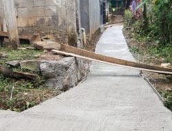 Genjot Pembangunan Inspratuktur, Pemdes Babakan Sadeng Realisasikan Dana Desa Tahap Satu, Di Enam Titik Pembangunan.