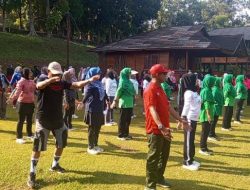 Melalui Olah Raga Bersama, Persit dan Bhayangkari Pererat Tali Silaturahmi