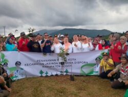 Dispora Kabupaten Bogor Tanam 1.000 Pohon di Jasinga, Dorong Pembentukan Hutan Kota