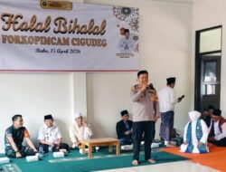 Kapolsek Cigudeg AKP Budi Sehabudin Hadiri Halal Bihalal dan Pengajian MUI di Kantor Kecamatan
