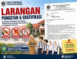 Larangan Pungutan dan Gratifikasi, Dinas Pendidikan Kabupaten Bogor Tegaskan Komitmen Anti-Korupsi di Lingkungan Sekolah