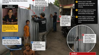 Diduga Akses Ditutup Saat Masih Ada Pekerja di Dalam, Kasus Pemagaran di Bekasi Disorot