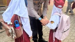 Kapolsek Legok Beri Waktu Anggota Antar Anak di Hari Pertama Sekolah, Dukung Gerakan Ayah Mengantar Anak