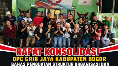 Rapat Konsolidasi DPC GRIB JAYA Kabupaten Bogor Bahas Struktur Organisasi dan HUT RI