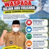 Himbauan Waspada Hujan Abu Vulkanik Anak Gunung Krakatau, Pemdes Jasinga Bogor: Hindari Aktivitas di Luar Rumah